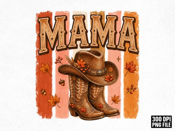 Download Western Mama Autumn Cowgirl PNG - Cowgirl Collection
