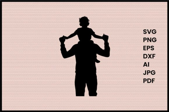 Download Father Carrying Child Illustration - Premium Resources