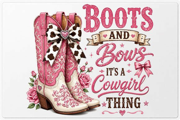 Download Boots and Bows Cowgirl PNG - Cowgirl Collection