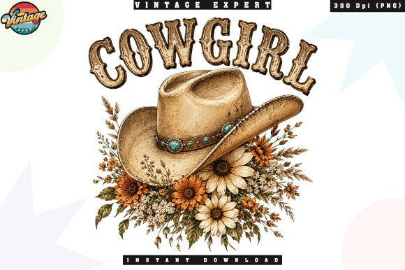 Download Rustic Cowgirl Floral Patchwork PNG - Cowgirl Collection